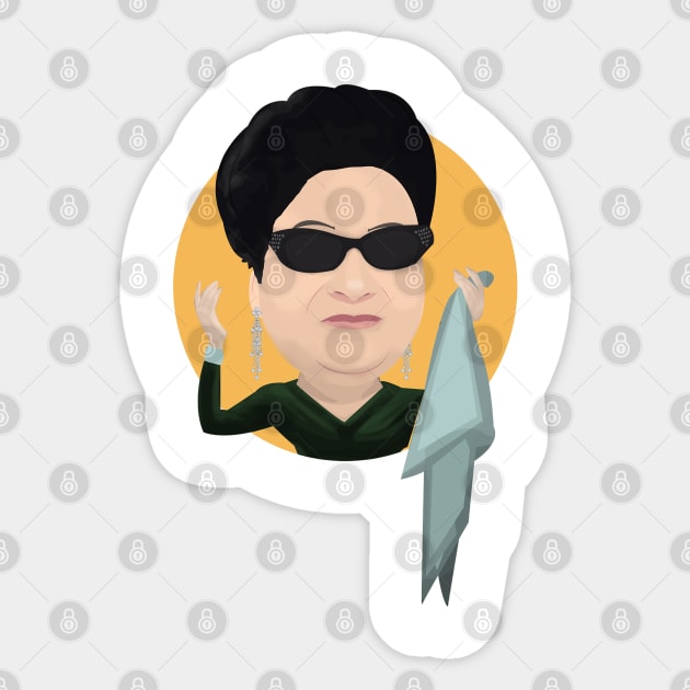 Um Kalthoum Sticker by spunkbadran